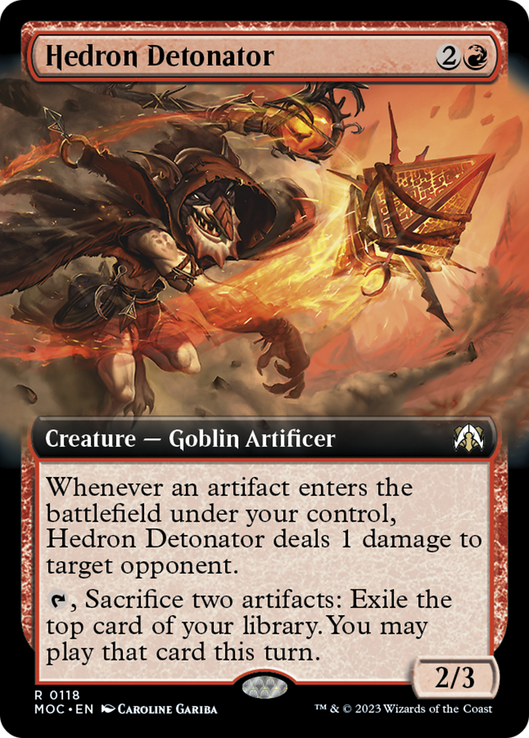 Hedron Detonator (Extended Art) [March of the Machine Commander] | Webway Games