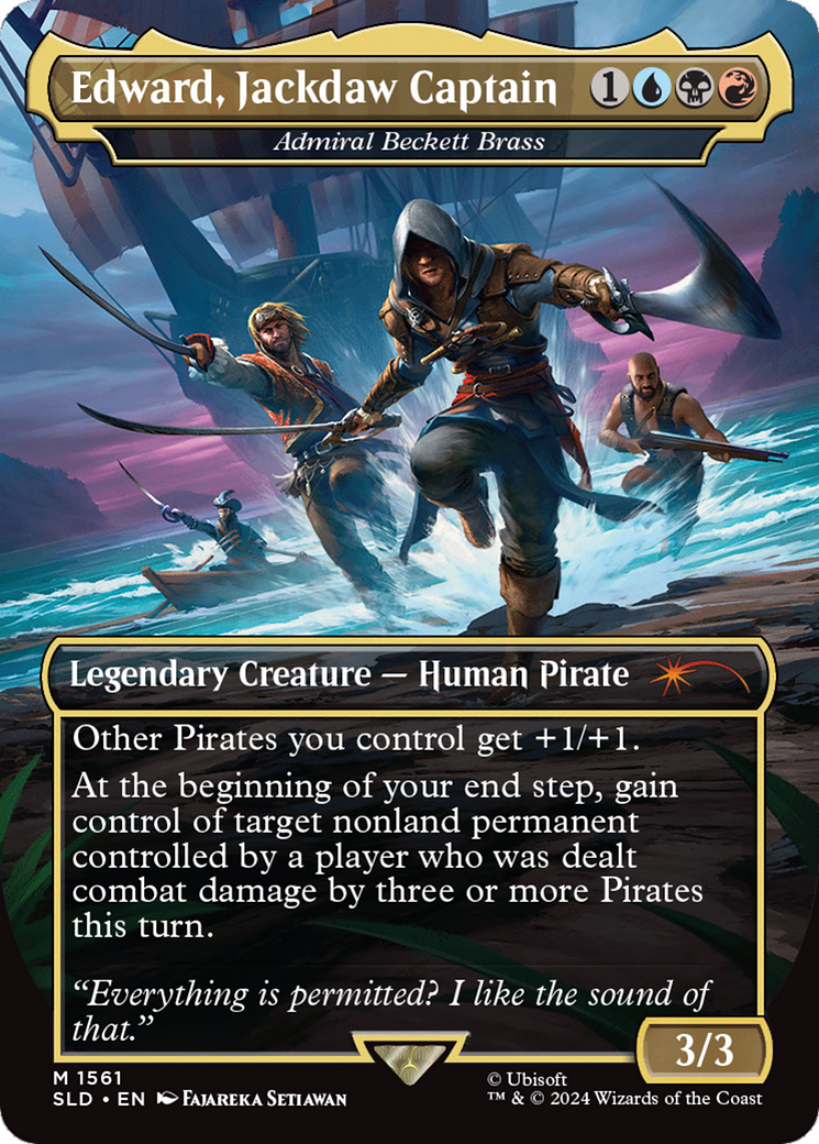 Edward, Jackdaw Captain - Admiral Beckett Brass [Secret Lair Drop Series] | Webway Games
