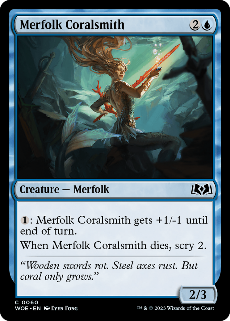 Merfolk Coralsmith [Wilds of Eldraine] | Webway Games