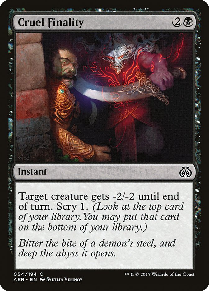 Cruel Finality [Aether Revolt] | Webway Games