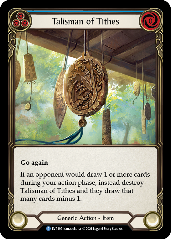 Talisman of Tithes [EVR192] (Everfest)  1st Edition Cold Foil | Webway Games