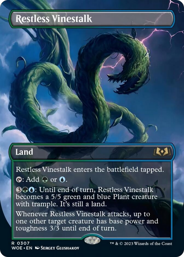 Restless Vinestalk (Borderless) [Wilds of Eldraine] | Webway Games