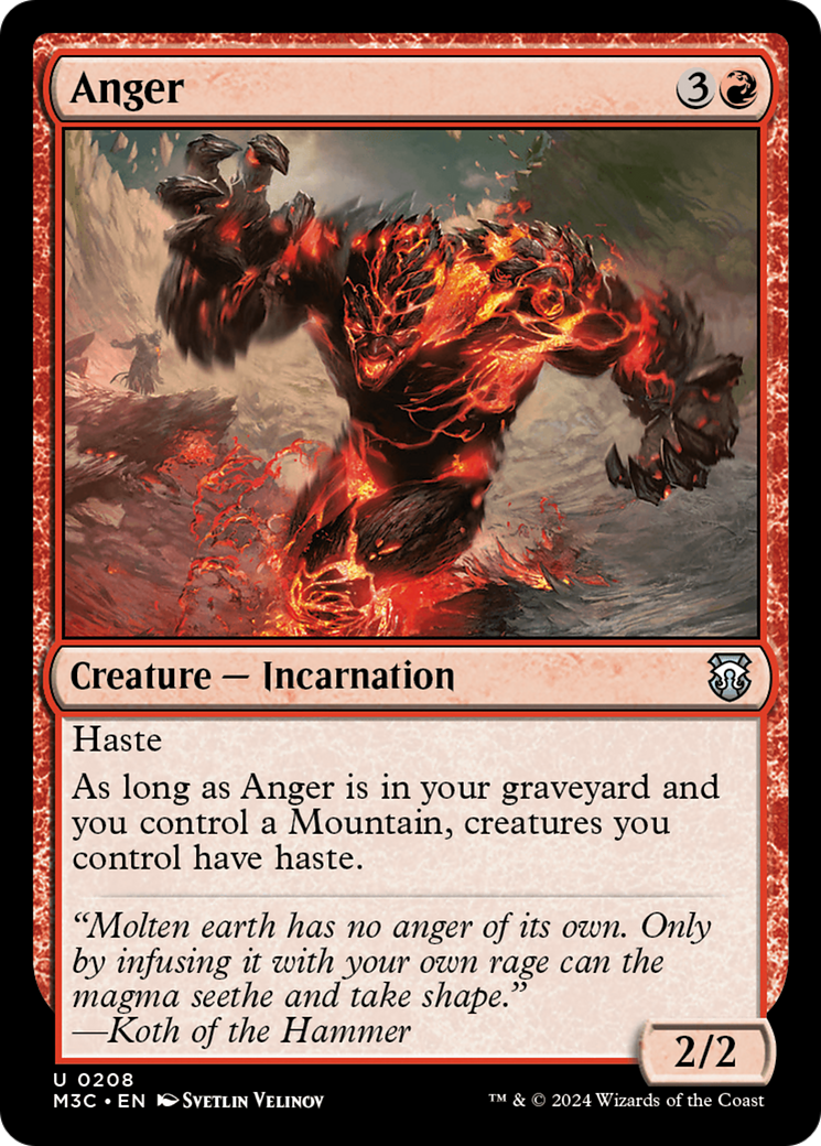 Anger [Modern Horizons 3 Commander] | Webway Games