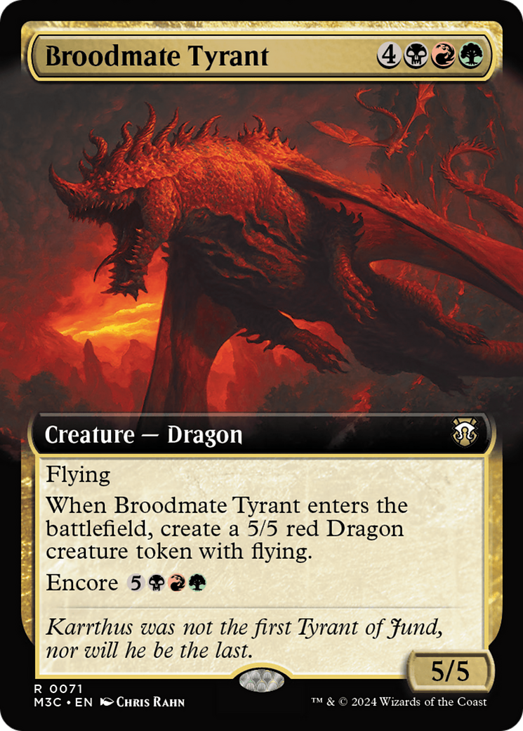 Broodmate Tyrant (Extended Art) [Modern Horizons 3 Commander] | Webway Games