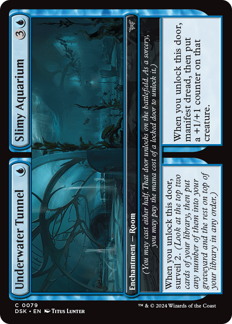 Underwater Tunnel // Slimy Aquarium [Duskmourn: House of Horror] | Webway Games