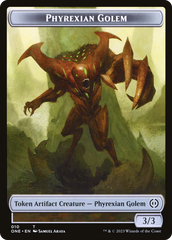 Phyrexian Mite Token (012) // Phyrexian Golem Double-Sided Token [Phyrexia: All Will Be One Tokens] | Webway Games