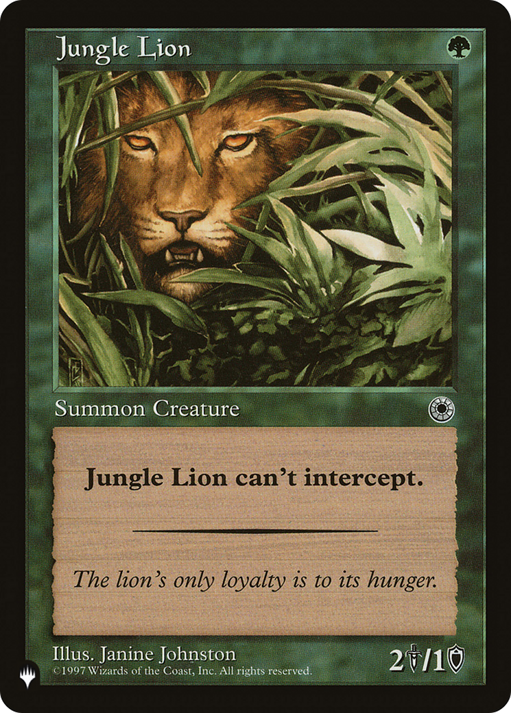 Jungle Lion [The List] | Webway Games