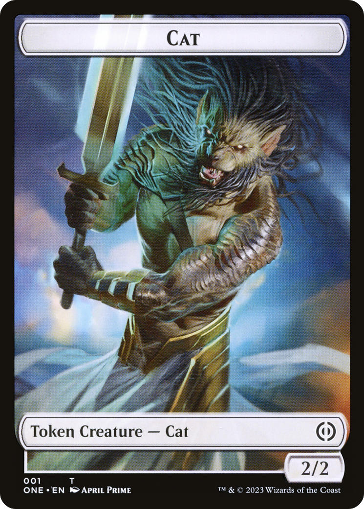 Cat Token [Phyrexia: All Will Be One Tokens] | Webway Games