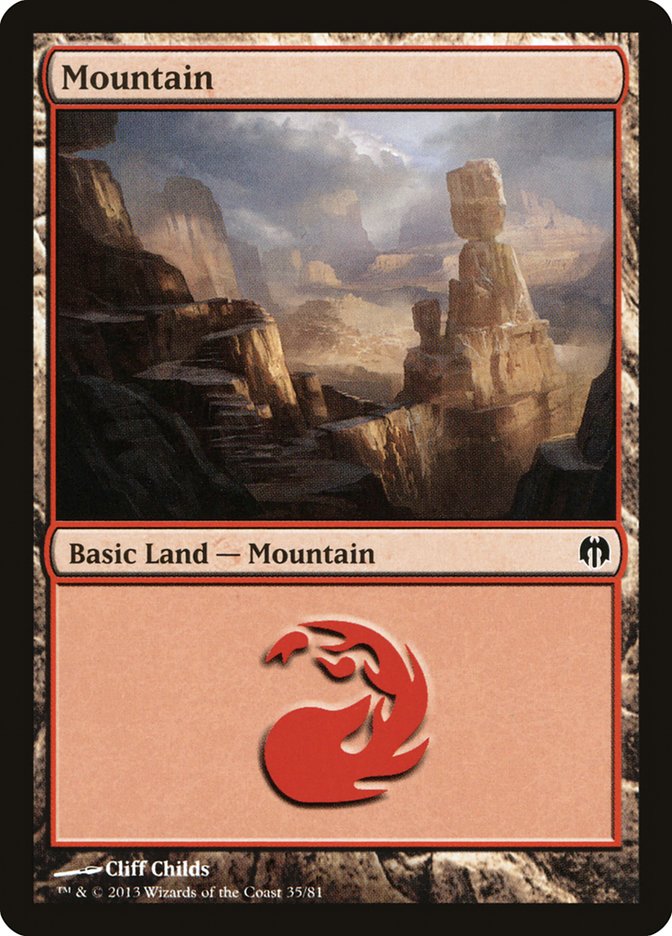 Mountain (35) [Duel Decks: Heroes vs. Monsters] | Webway Games