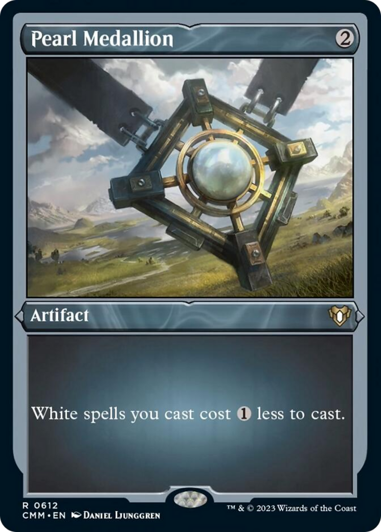 Pearl Medallion (Foil Etched) [Commander Masters] | Webway Games