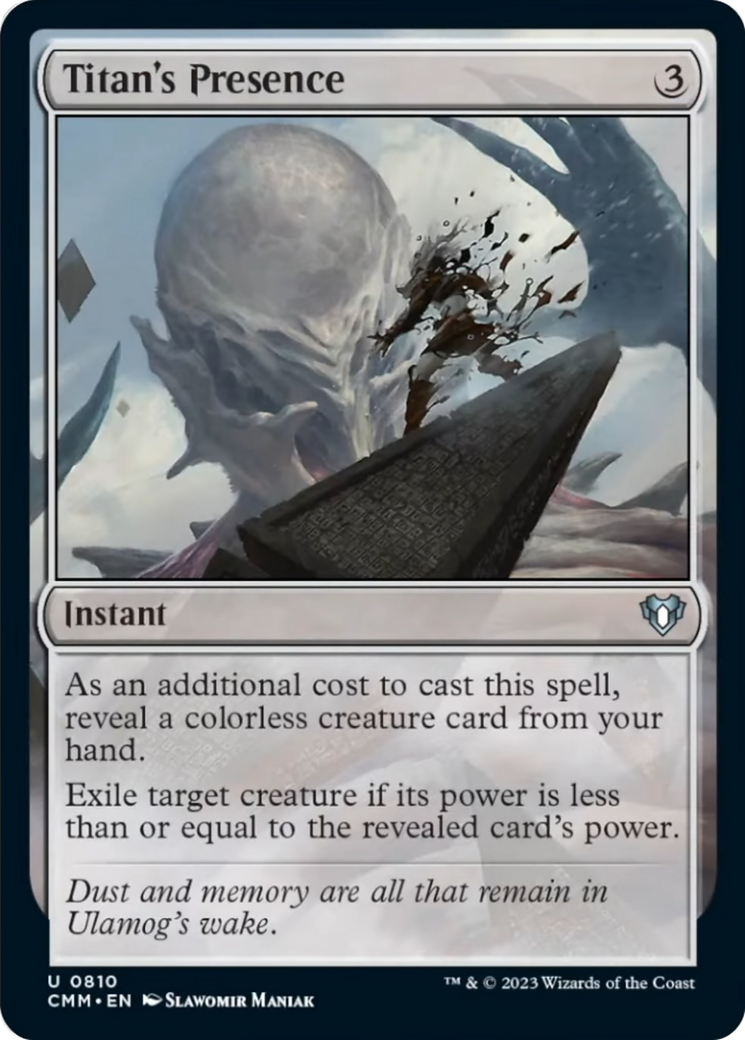 Titan's Presence [Commander Masters] | Webway Games