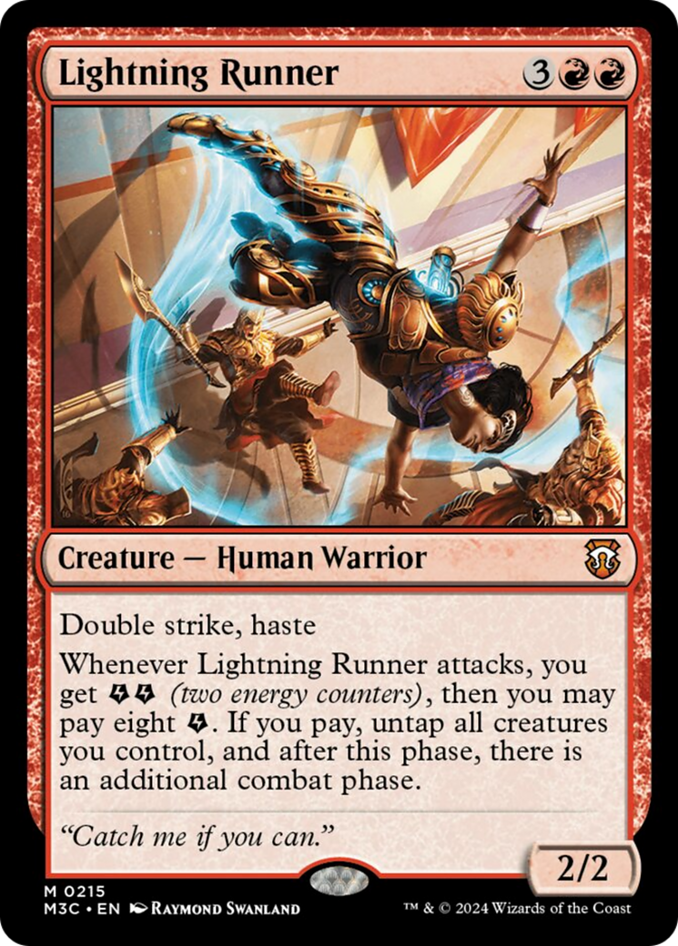 Lightning Runner (Ripple Foil) [Modern Horizons 3 Commander] | Webway Games