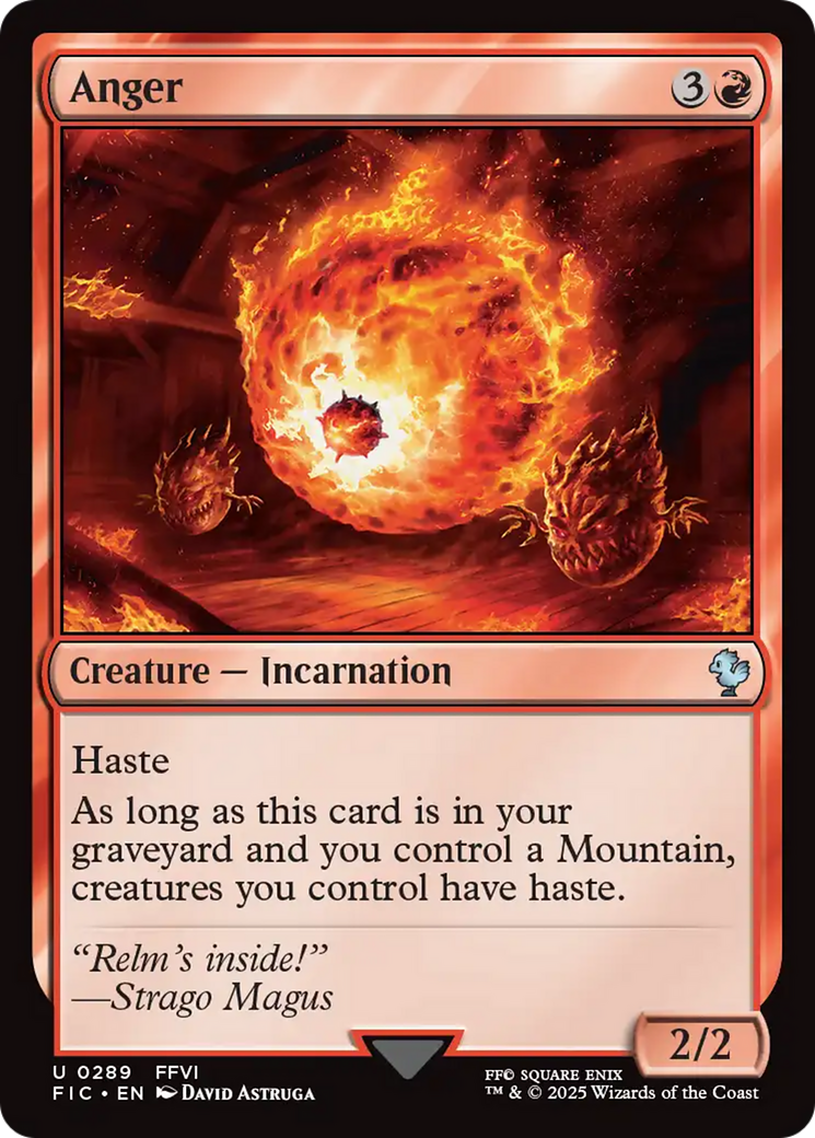 Anger [FINAL FANTASY Commander] | Webway Games