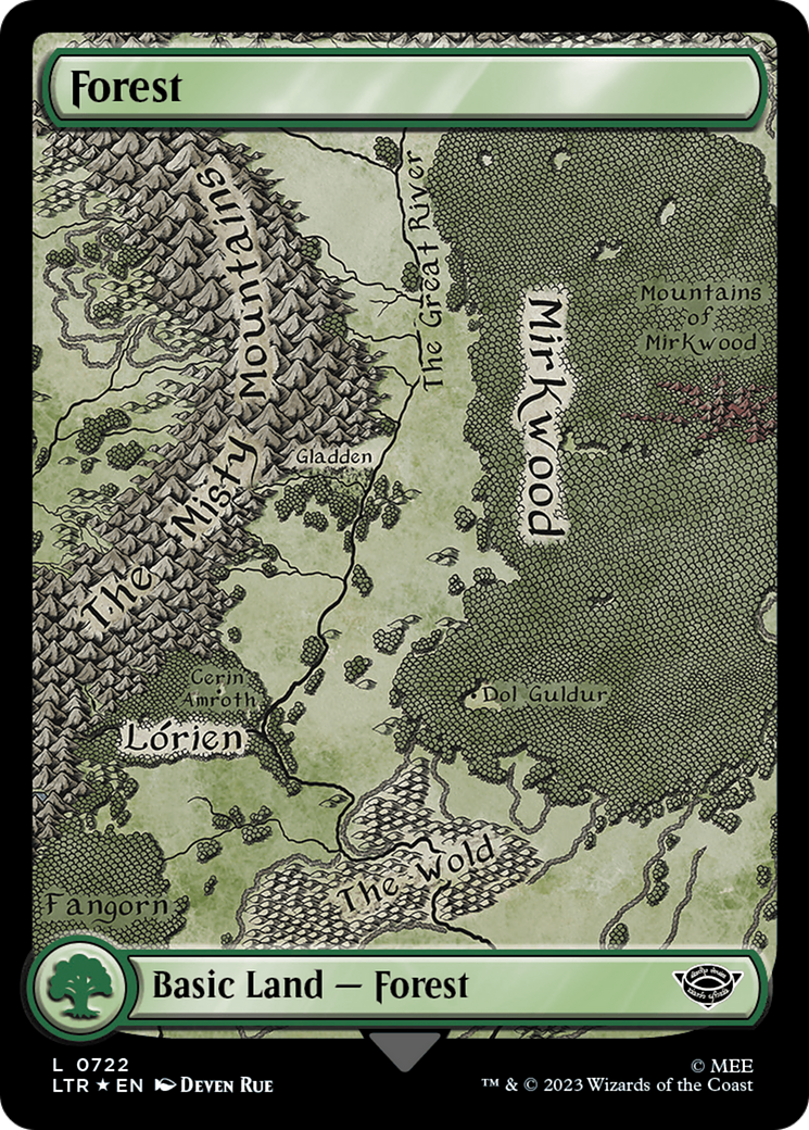 Forest (0722) (Surge Foil) [The Lord of the Rings: Tales of Middle-Earth] | Webway Games