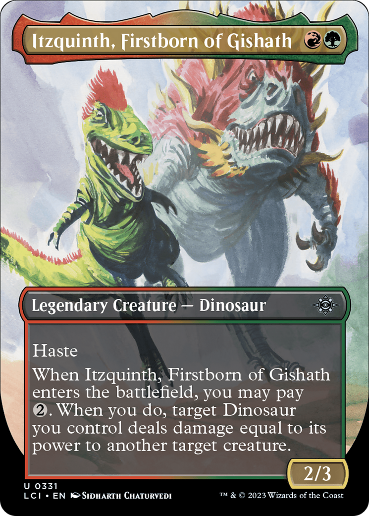 Itzquinth, Firstborn of Gishath (Borderless) [The Lost Caverns of Ixalan] | Webway Games