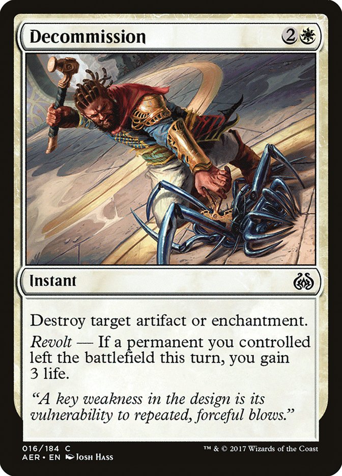 Decommission [Aether Revolt] | Webway Games