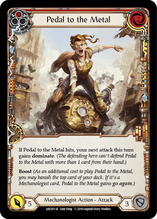 Pedal to the Metal (Red) [ARC011-R] (Arcane Rising)  1st Edition Normal | Webway Games