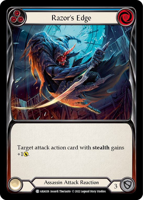 Razor's Edge (Blue) [ARA026] (Outsiders Arakni Blitz Deck) | Webway Games