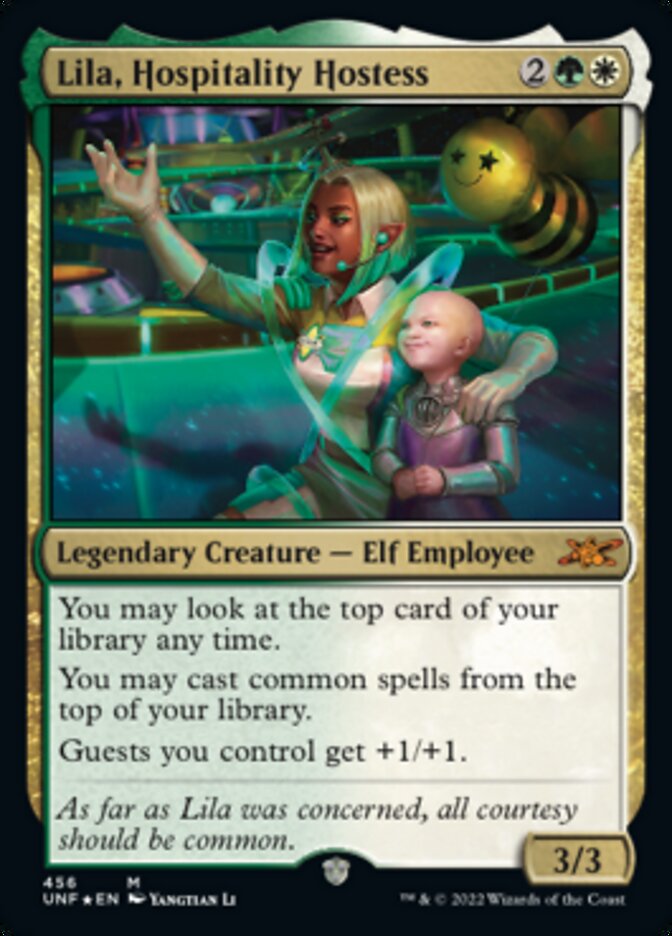 Lila, Hospitality Hostess (Galaxy Foil) [Unfinity] | Webway Games