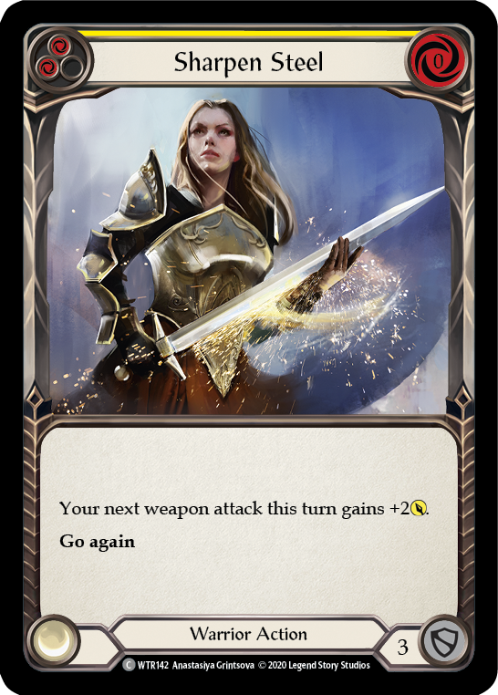 Sharpen Steel (Yellow) [U-WTR142] (Welcome to Rathe Unlimited)  Unlimited Normal | Webway Games