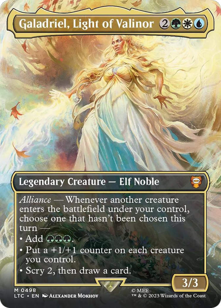 Galadriel, Light of Valinor (Borderless) [The Lord of the Rings: Tales of Middle-Earth Commander] | Webway Games