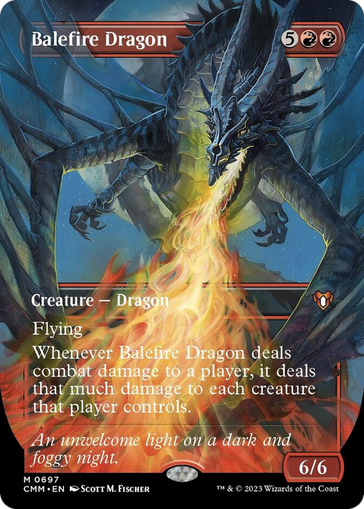 Balefire Dragon (Borderless Alternate Art) [Commander Masters] | Webway Games
