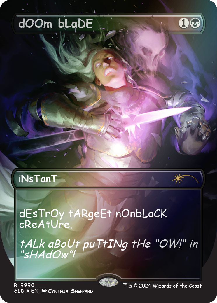 dOOm bLaDE (Rainbow Foil) [Secret Lair Drop Series] | Webway Games