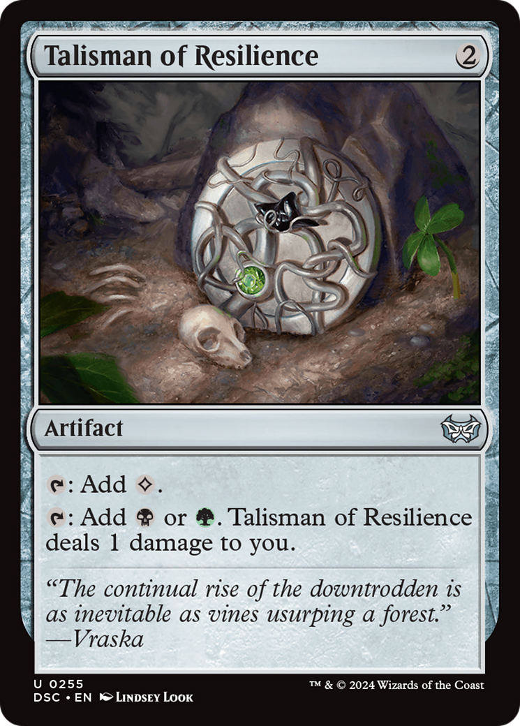 Talisman of Resilience [Duskmourn: House of Horror Commander] | Webway Games