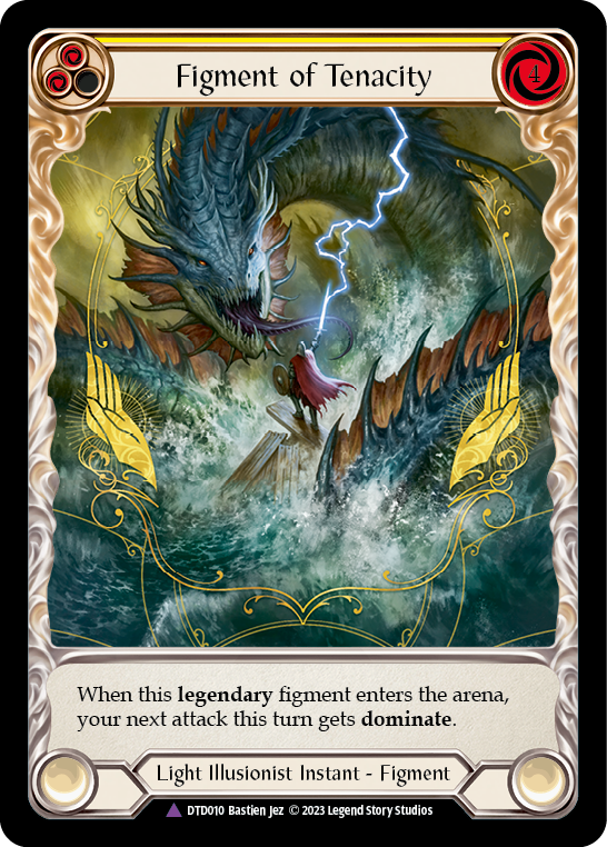 Figment of Tenacity // Metis, Archangel of Tenacity (Marvel) [DTD010] (Dusk Till Dawn)  Cold Foil | Webway Games