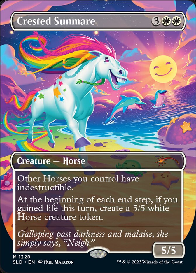 Crested Sunmare (Borderless) [Secret Lair Drop Series] | Webway Games