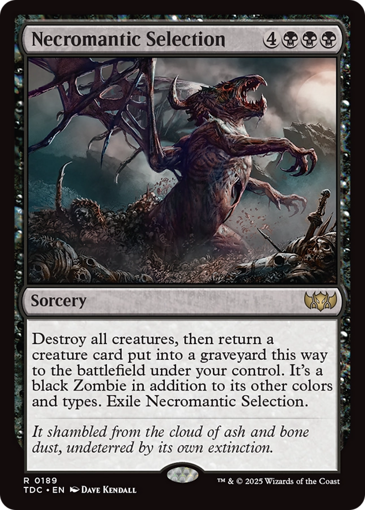 Necromantic Selection [Tarkir: Dragonstorm Commander] | Webway Games