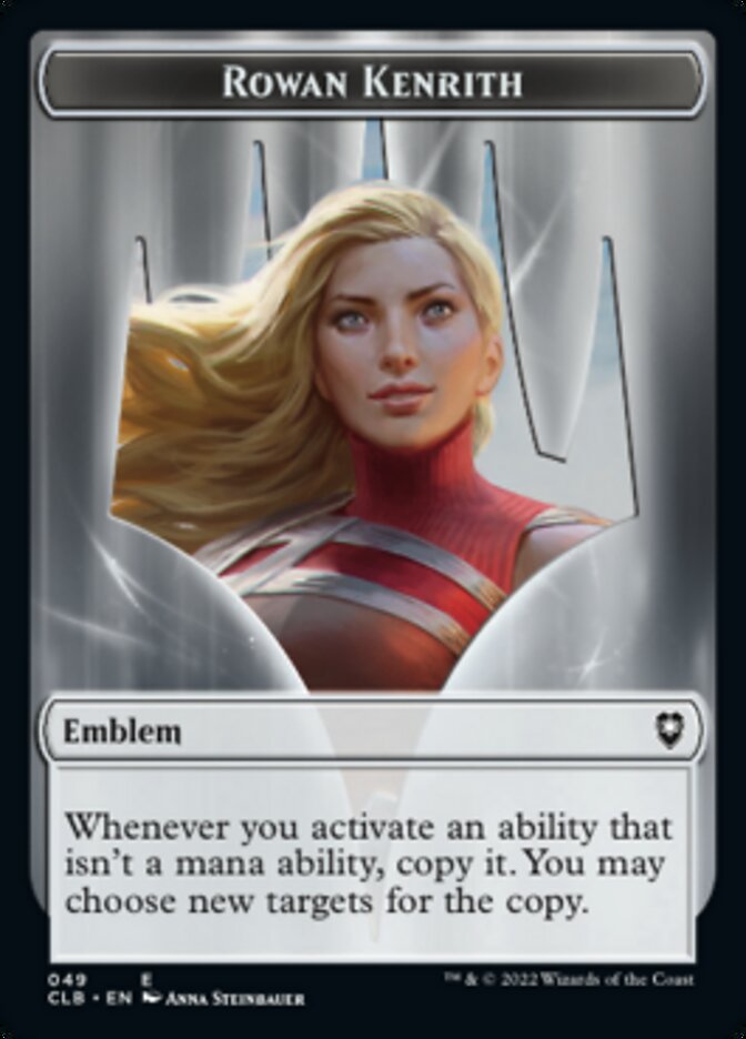 Rowan Kenrith Emblem // Copy Double-Sided Token [Commander Legends: Battle for Baldur's Gate Tokens] | Webway Games