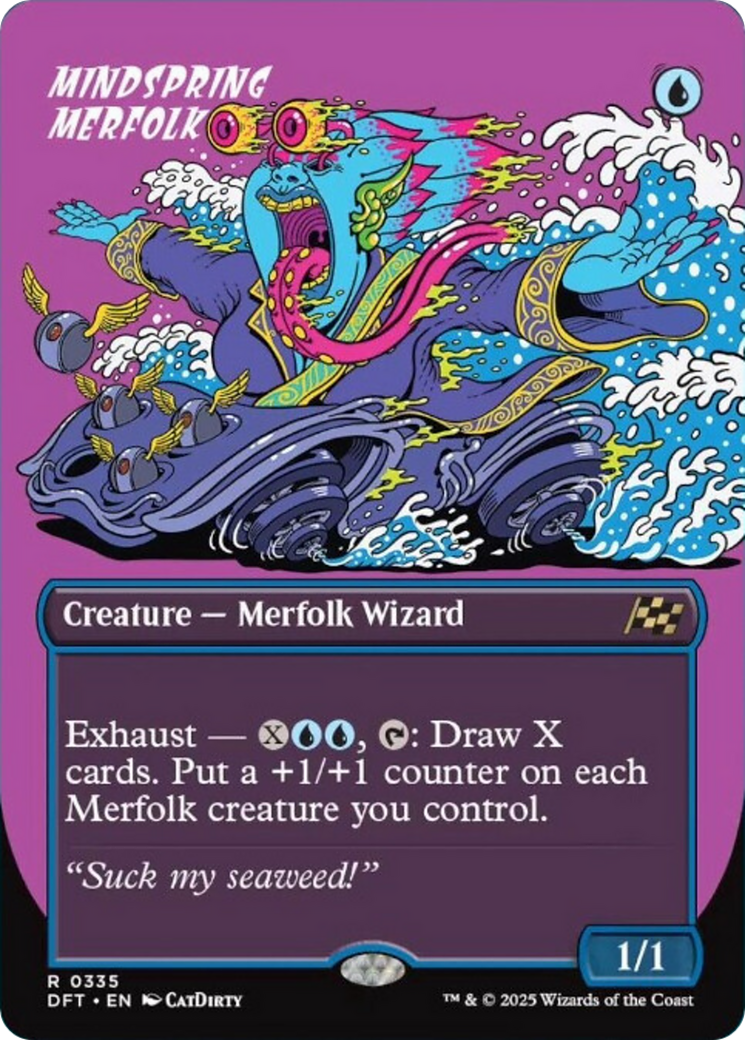 Mindspring Merfolk (Borderless) [Aetherdrift] | Webway Games