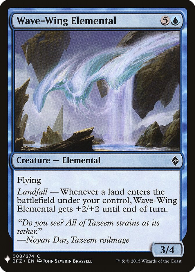 Wave-Wing Elemental [Mystery Booster] | Webway Games