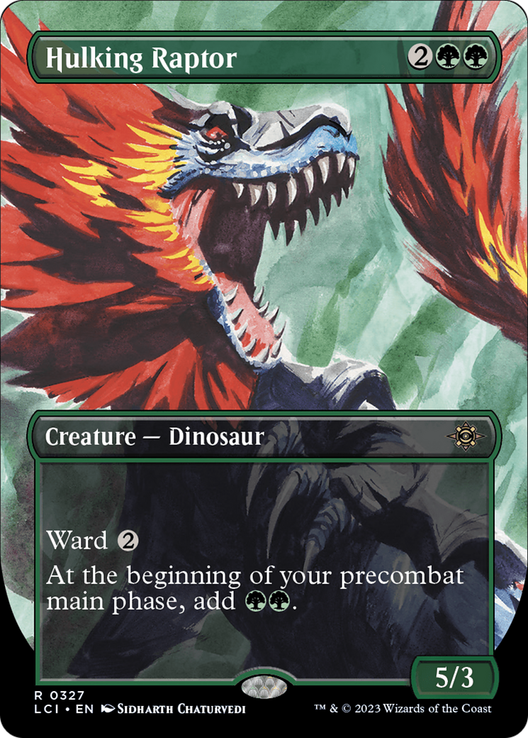 Hulking Raptor (Borderless) [The Lost Caverns of Ixalan] | Webway Games