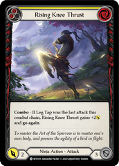 Rising Knee Thrust (Yellow) [U-WTR105] (Welcome to Rathe Unlimited)  Unlimited Rainbow Foil | Webway Games