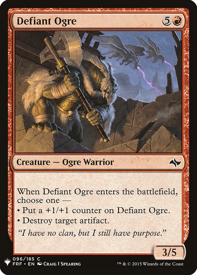 Defiant Ogre [Mystery Booster] | Webway Games