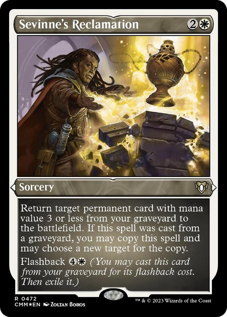 Sevinne's Reclamation (Foil Etched) [Commander Masters] | Webway Games