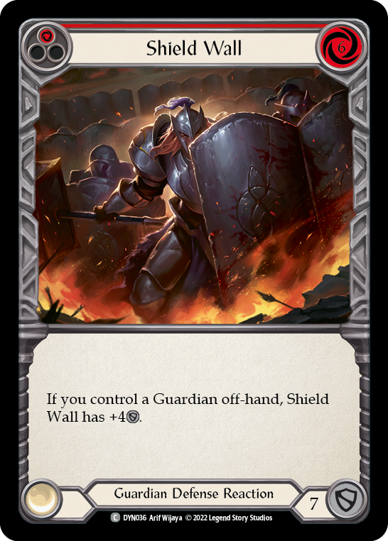 Shield Wall (Red) [DYN036] (Dynasty) | Webway Games