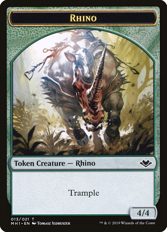 Elemental (008) // Rhino (013) Double-Sided Token [Modern Horizons Tokens] | Webway Games