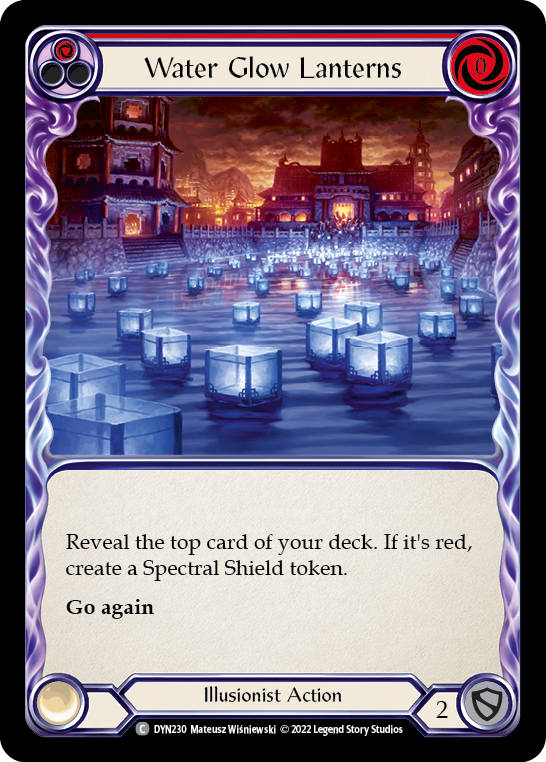 Water Glow Lanterns (Red) [DYN230] (Dynasty) | Webway Games