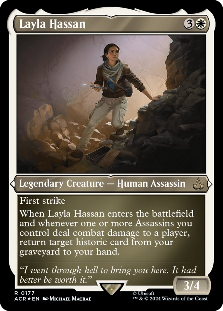 Layla Hassan (Foil Etched) [Assassin's Creed] | Webway Games