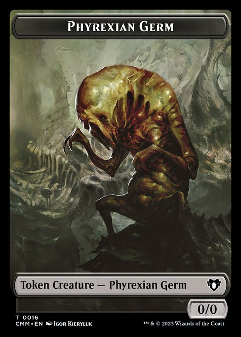 Eldrazi Spawn // Phyrexian Germ Double-Sided Token [Commander Masters Tokens] | Webway Games