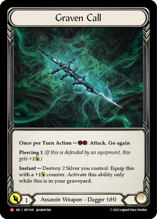 Graven Call [HVY245] (Heavy Hitters)  Cold Foil | Webway Games