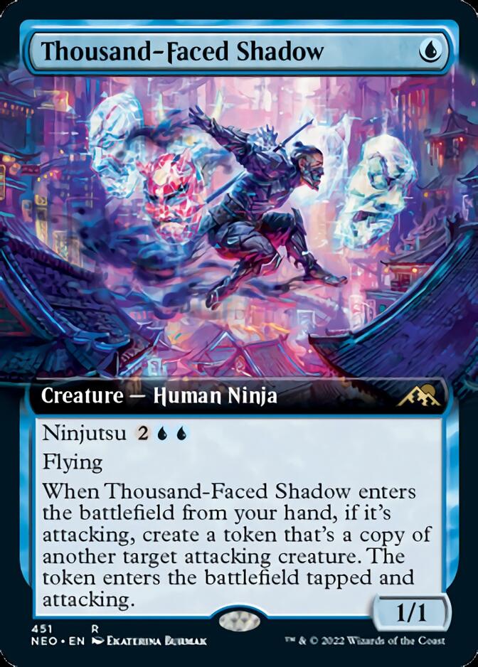 Thousand-Faced Shadow (Extended Art) [Kamigawa: Neon Dynasty] | Webway Games