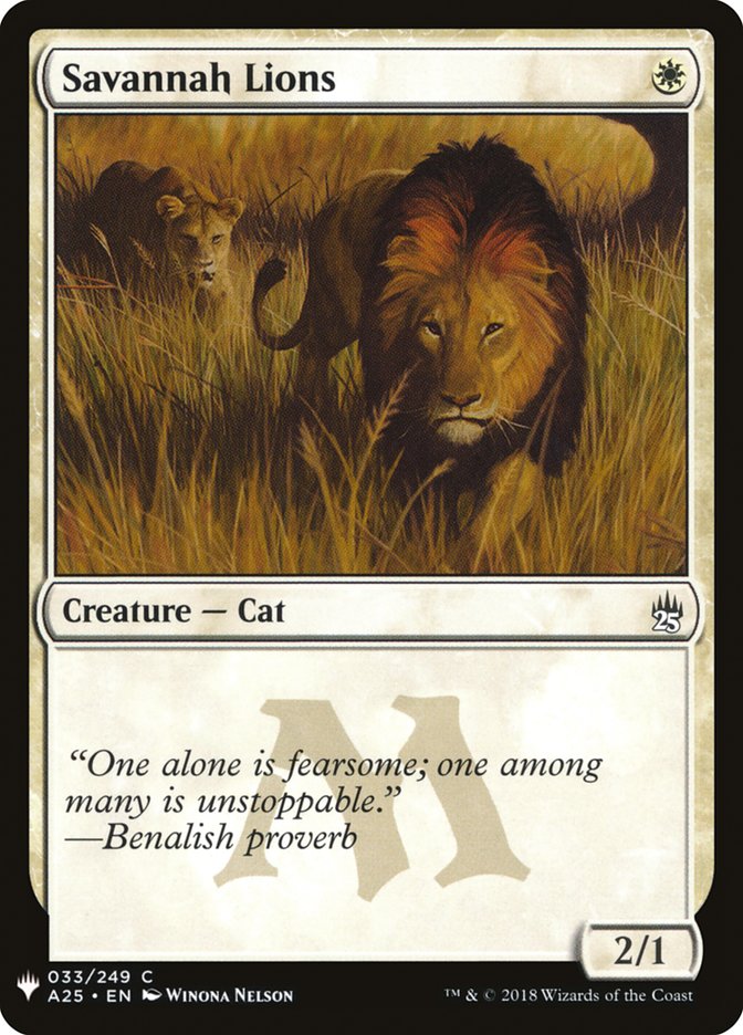 Savannah Lions [Mystery Booster] | Webway Games