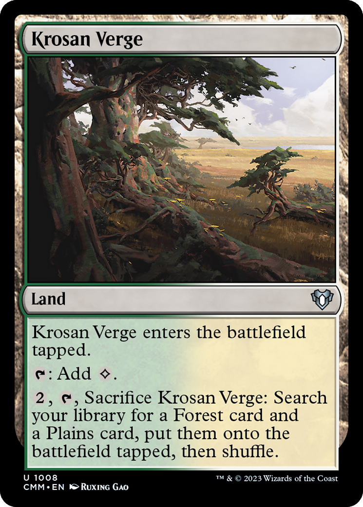 Krosan Verge [Commander Masters] | Webway Games