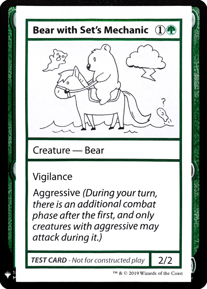 Bear with Set's Mechanic [Mystery Booster Playtest Cards] | Webway Games