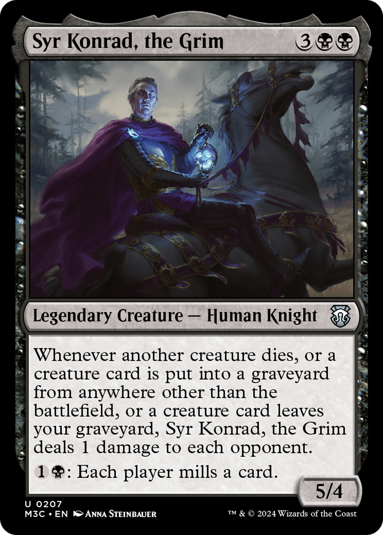 Syr Konrad, the Grim (Ripple Foil) [Modern Horizons 3 Commander] | Webway Games