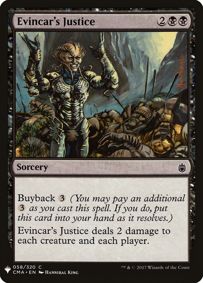 Evincar's Justice [Mystery Booster] | Webway Games